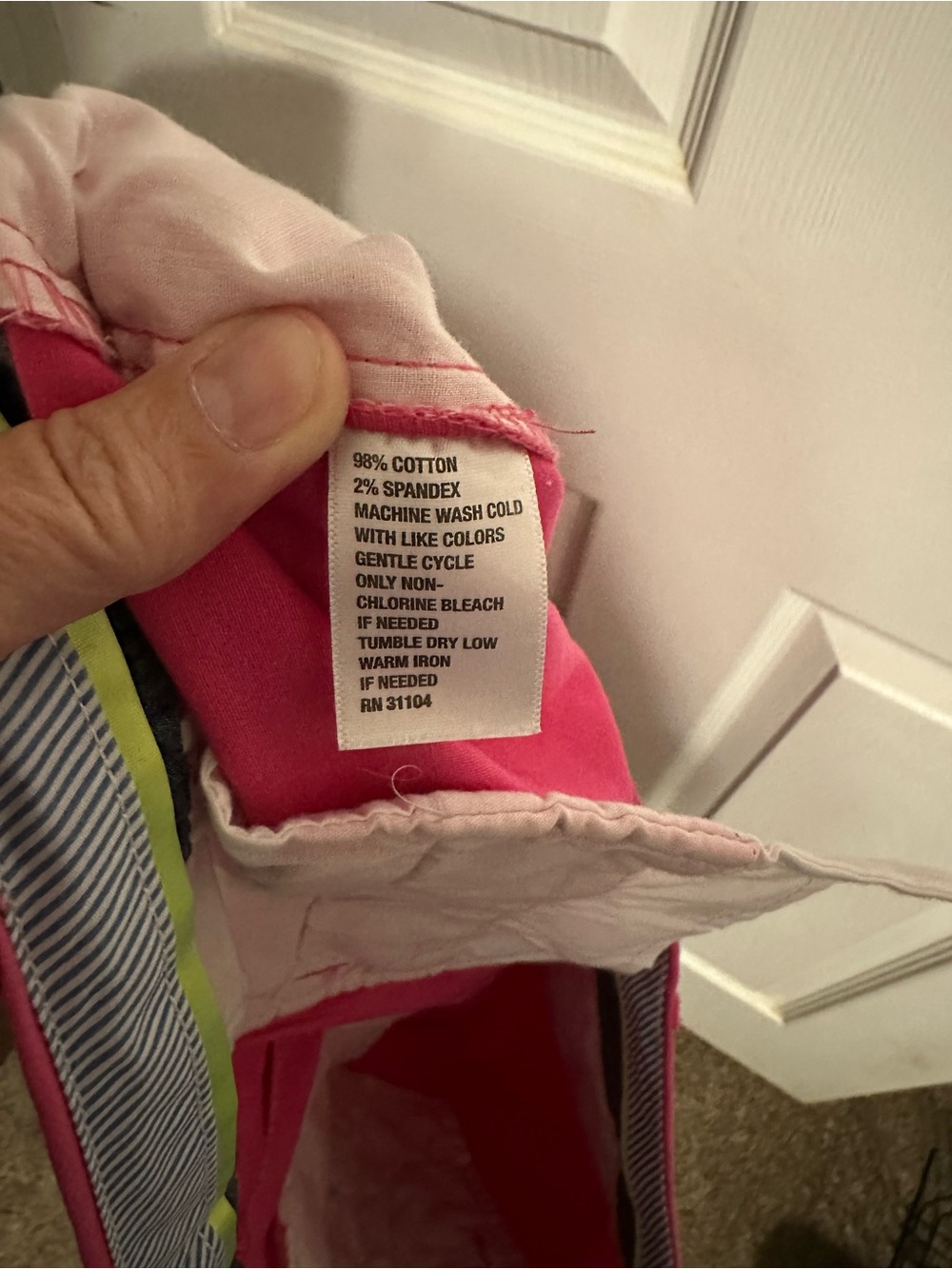 crown & ivy Bright Pink Chino Bermuda Shorts - Picture 5 of 5